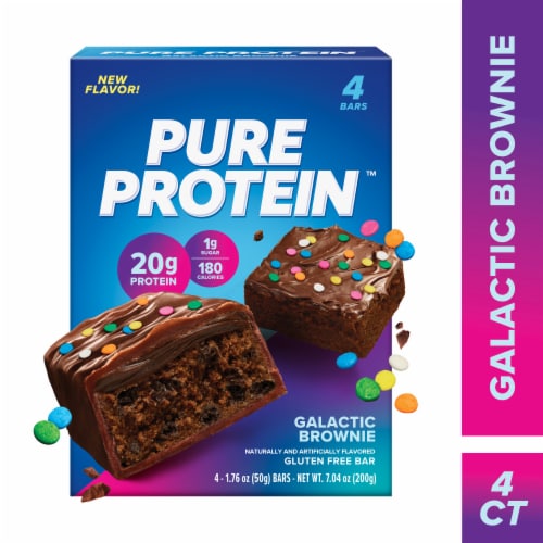 Pure Protein™ Gluten Free Galactic Brownie Protein Bar Perspective: front