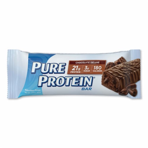 Pure Protein Chocolate Fudge Deluxe Bars Perspective: front