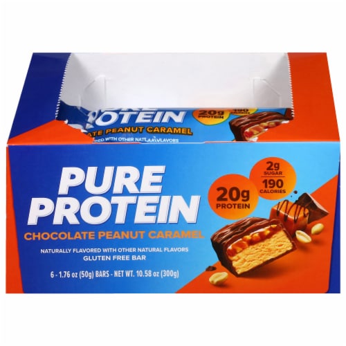 Pure Protein Revolution Caramel Peanut Bars Perspective: front