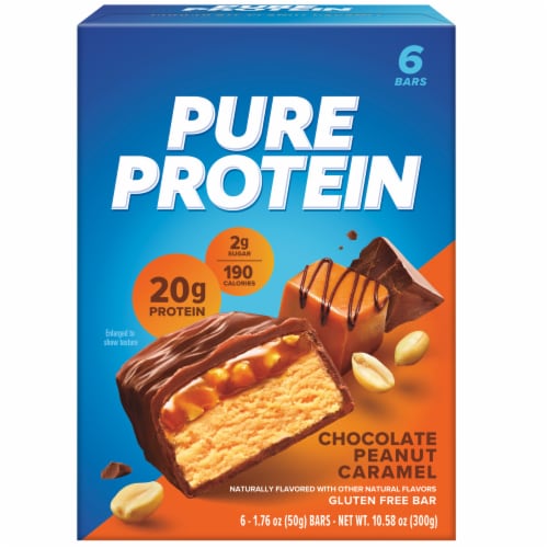 Pure Protein® Chocolate Peanut Caramel Protein Bars, 6 ct / 1.76