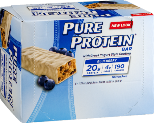 Pure Protein Blueberry Greek Yogurt Bars Perspective: front