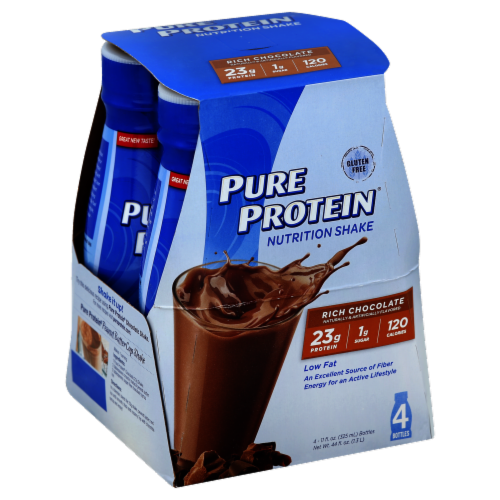 Pure Protein Rich Chocolate Shake Perspective: front