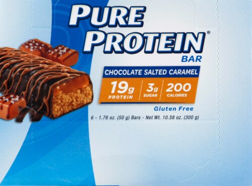 Pure Protein Chocolate Salted Caramel Bars Perspective: front