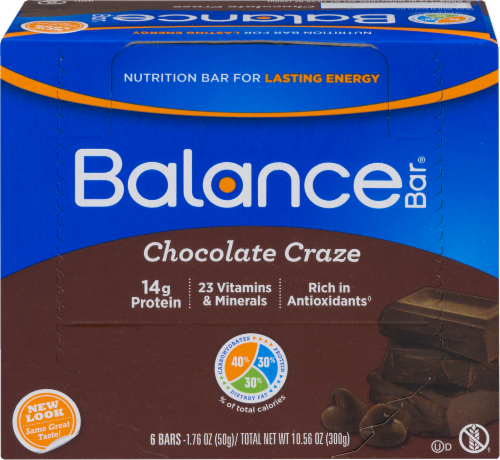 Balance Bar Chocolate Craze Bars Perspective: front