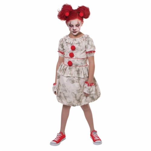 Dancing Clown Child Costume, Size 12-14 Perspective: front