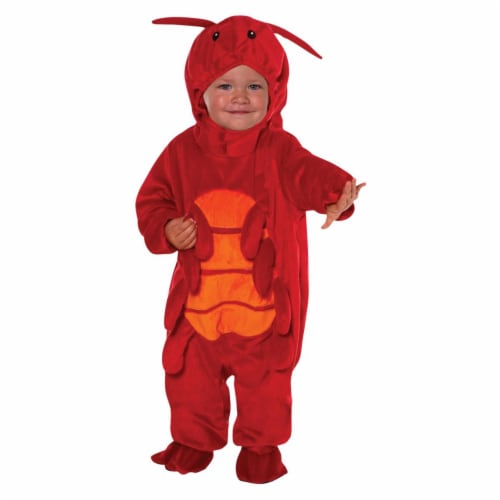 Lobster Happy Hoodie Toddler Costume, Size 3T-4T Perspective: front