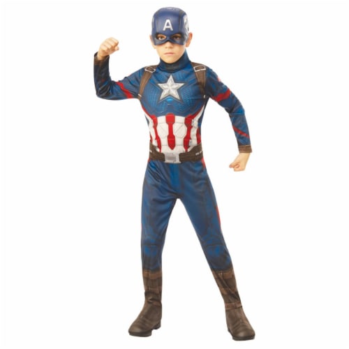 Captain America Child Costume&#44; Medium 8-10 Costume Perspective: front