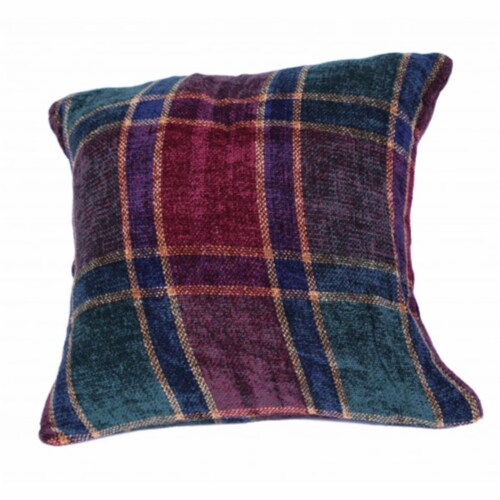 18 x 18 in. Chenille Cushion Cover, Festive Jewel Perspective: front