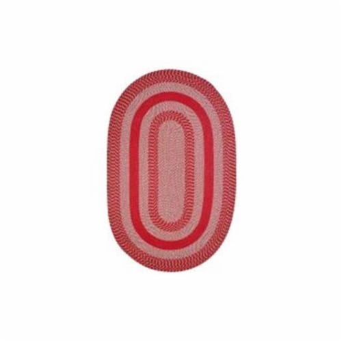 3.6 x 5.6 in. Newport Chenille Rug - Barn Red Perspective: front