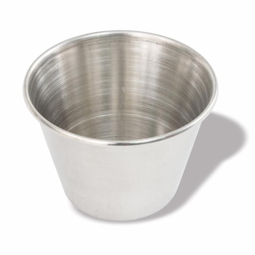 2.5 oz Sauce Cup - Stainless Steel Perspective: front