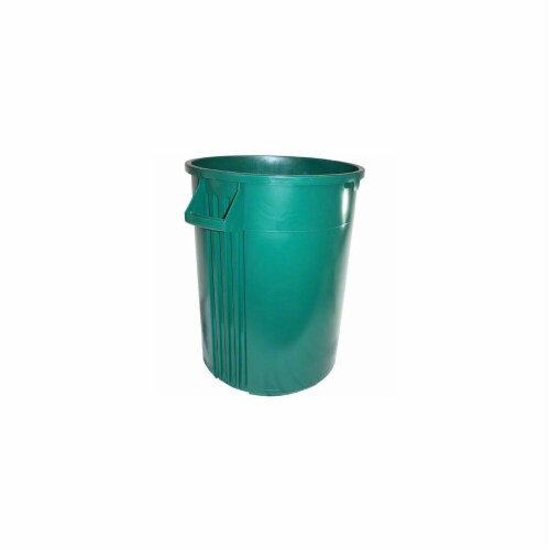 32 gal Plastic Container, Green Perspective: front
