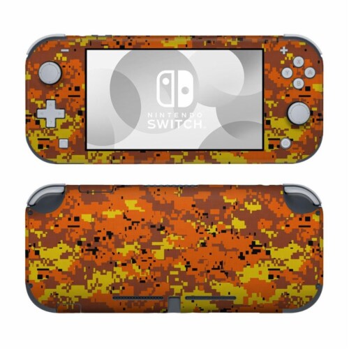 DecalGirl NSL-DIGIOCAMO Nintendo Switch Lite Skin - Digital Orange Camo Perspective: front
