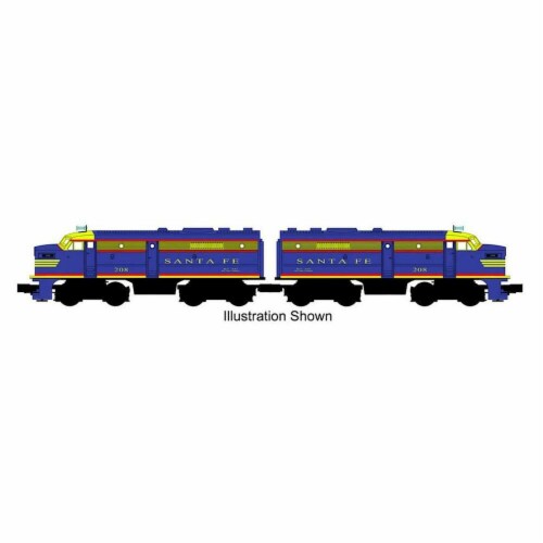 Bachmann BAC20093 Santa Fe No.208 O-27 ALCO FA-2 Powdered A & Dummy Locomotive Model Train Se Perspective: front