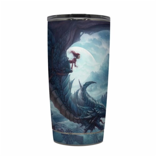 DecalGirl Y20-FLYDRGN Yeti Rambler 20 oz Tumbler Skin - Flying Dragon Perspective: front