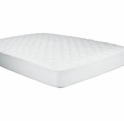 Sealy 300 Thread Count Mattress Pad - White Perspective: front