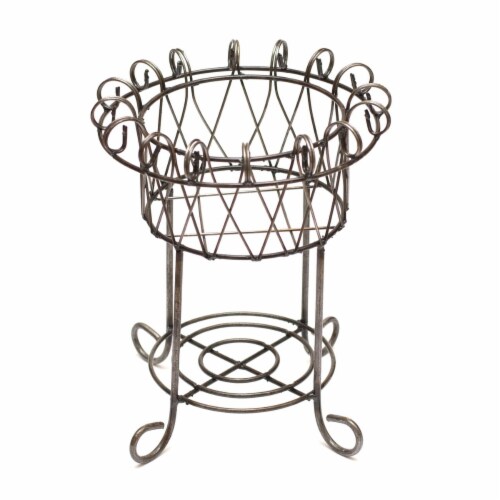 wrought iron patio planters