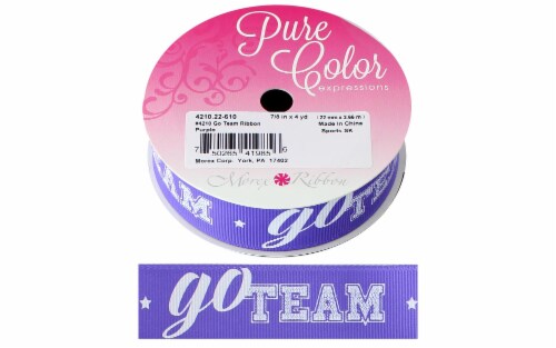 Morex Ribbon Sports Go Team 7/8 x 3yd Purple Perspective: front