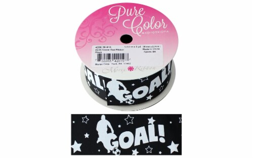 Morex Ribbon Sports Soccer Goal 1.5 x 3yd Black Perspective: front