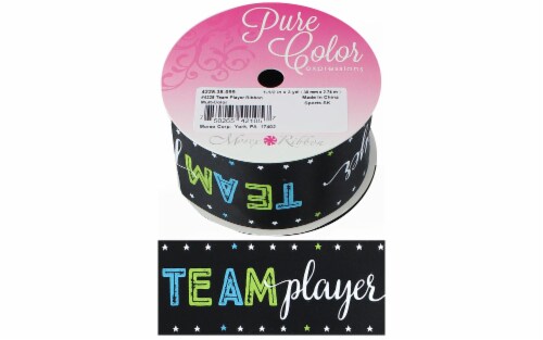 Morex Ribbon Sports Team Player 1.5 x 3yd Multi Perspective: front