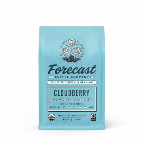 Forecast Cloudberry Organic Whole Bean Coffee Perspective: front