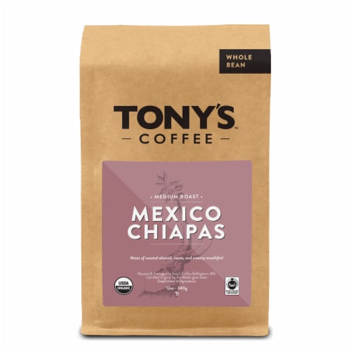 Tony's™ Coffee Mexico Chiapas Whole Bean Perspective: front
