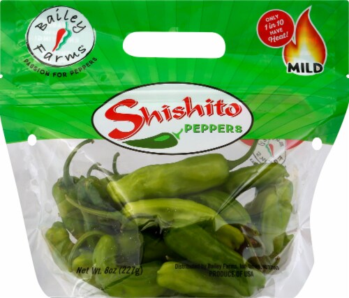 Bailey Farms Shishito Peppers Perspective: front