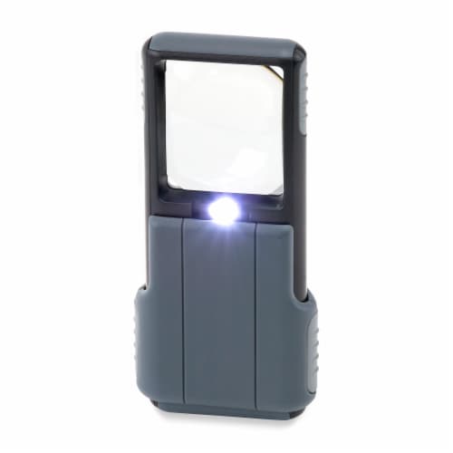 Carson MiniBrite 5x Power LED Lighted Aspheric Lens Magnifier Perspective: front