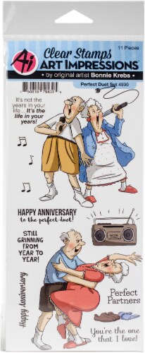Art Impressions Work & Play Clear Stamps-Perfect Duet Perspective: front