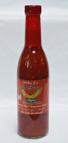 Abby J's Blackhawk "Smokin Hot" Gourmet Sauce Perspective: front
