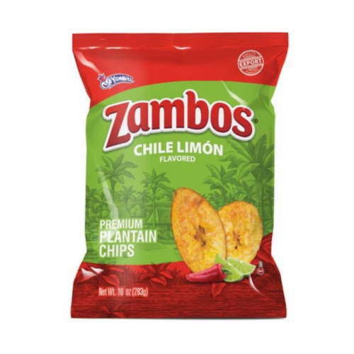 Zambos® Chile Limon Flavored Plantain Chips Perspective: front