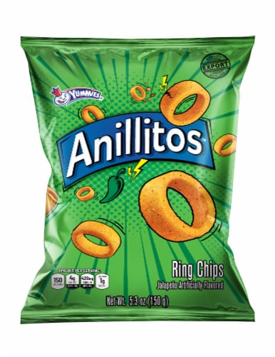 Yummies Jalapeno Anillitos™ Ring Chips Perspective: front