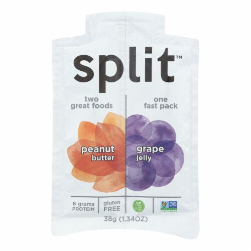 Split Nutrition - Peanut Butter & Grape - Case of 10 - 1.34 OZ Perspective: front