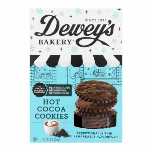 Deweys Bakery - Cookie Thins Hot Cocoa - Case of 6-9 OZ Perspective: front