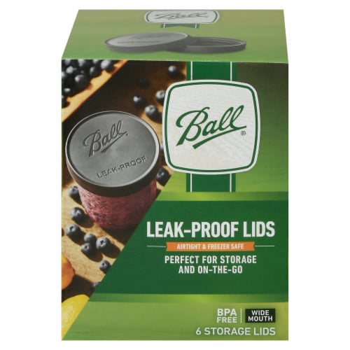 Ball Canning - Storage Lid Leak-proof Wm - Case of 6 - 6 Count Perspective: front