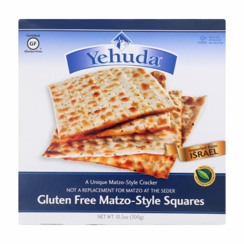 Yehuda Matzo Gluten Free Crackers - Case of 12 - 10.5 oz. Perspective: front