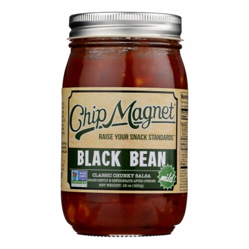 Chip Magnet Salsa Sauce Appeal - Salsa - Black Bean - Case of 6 - 16 oz. Perspective: front