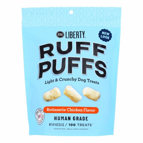 Bixbi - Ruff Puffs Rotissrie Chicken dog Treat- Case of 8-4 OZ, 8 ct ...