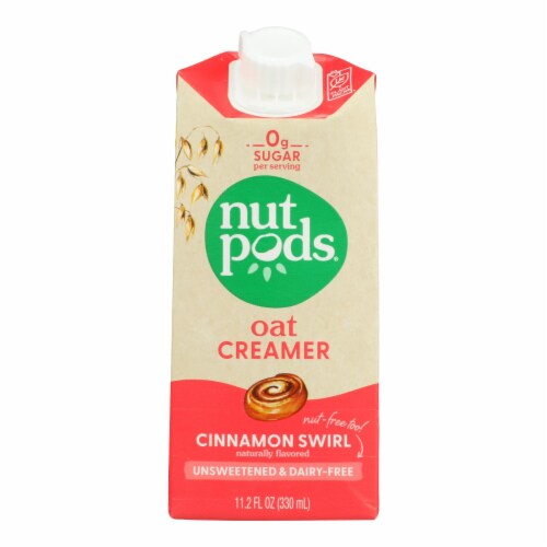 Nutpods - Crmr Oat Unswt Cinnamon Swrl - Case of 12-11.2 FZ Perspective: front