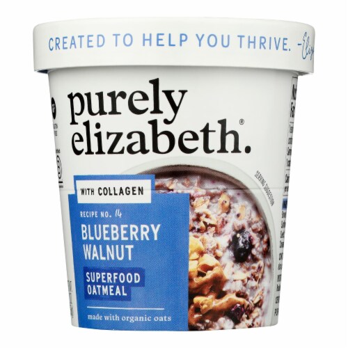 Purely Elizabeth - Oat Cup Protn Blubry Wlnt - Case of 12 - 2 OZ Perspective: front