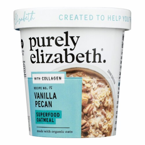 Purely Elizabeth - Oat Cup Protn Vanilla Pecan - Case of 12 - 2 OZ Perspective: front