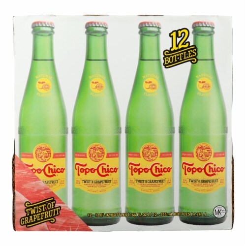 Topo Chico - Sparkling Water Minerl Grapefruit - Case of 1-12/12 OZ Perspective: front