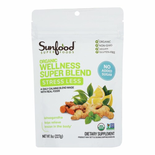 Sunfood - Wellness Blend Stress - 1 Each-8 OZ Perspective: front