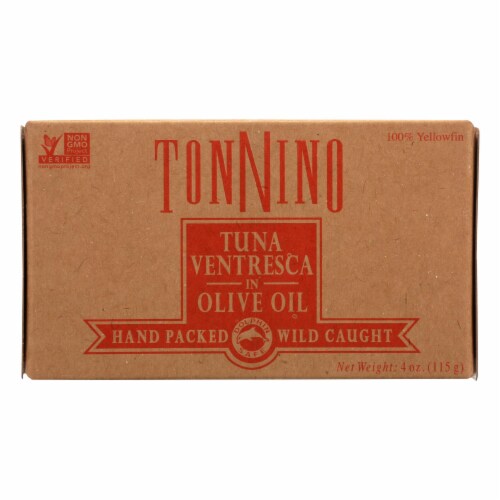 Tonnino Tuna Tuna Ventresca In Olive Oil - Case of 6 - 4 OZ Perspective: front