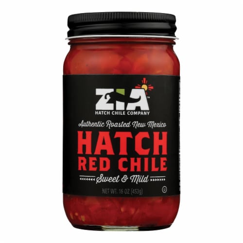 Zia Green Chile Company - Red Chile Sweet/mild Hatch - Case Of 6 - 16 Oz Perspective: front