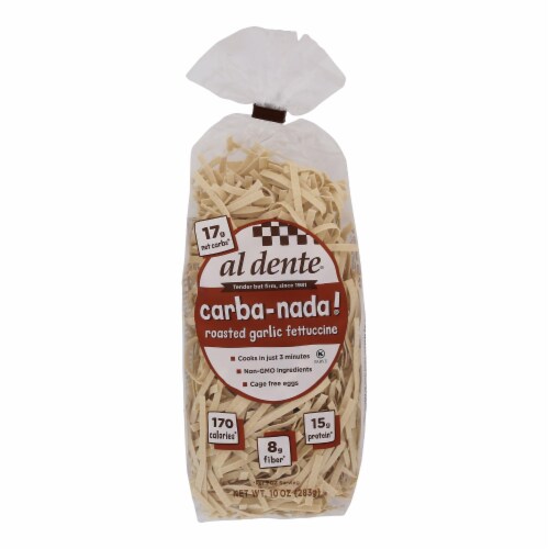Al Dente - Pasta Fettuccine Garlic - Case of 6 - 10 OZ Perspective: front
