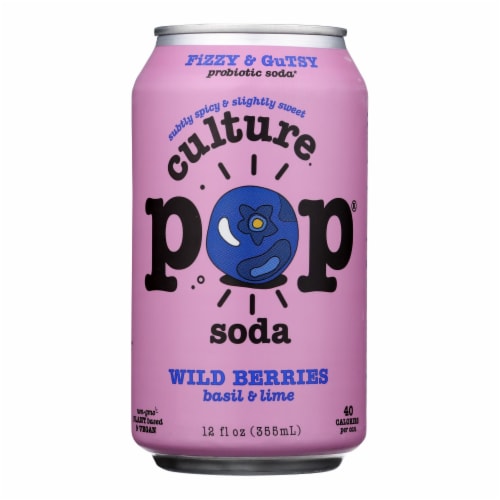Culture Pop Soda - Soda Wild Berries - Case of 6-4/12 FZ Perspective: front