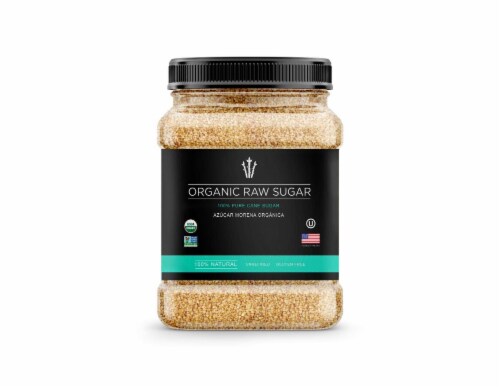 Akenton - Sugar Organic Natural Raw Cane - Case of 12-1.5 LB Perspective: front