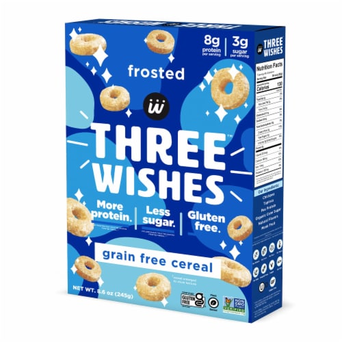 Three Wishes - Cereal Frosted Gluten Free - Case of 6-8.6 OZ Perspective: front