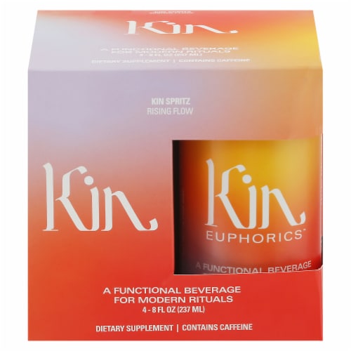 Kin Euphorics - Adaptogens Kin Spritz 4pk - Case of 6-4/8 FZ Perspective: front