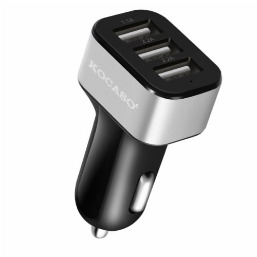 USB Car Charger 30W 5.5A 3 USB Port Cigarette Lighter Charger Adapter 1 Piece Kroger